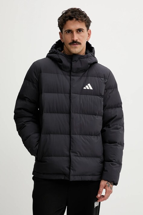 adidas kurtka puchowa Helionic kolor czarny zimowa JN2099
