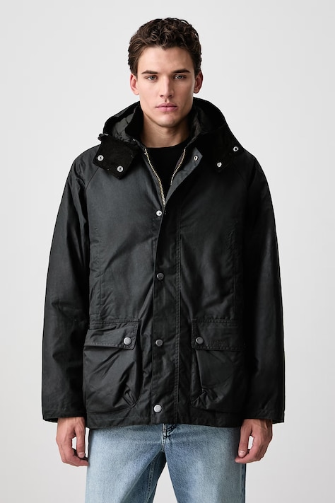 Barbour BEAUFORT krótka kurtka bawełniana damska brązowa MWX2347