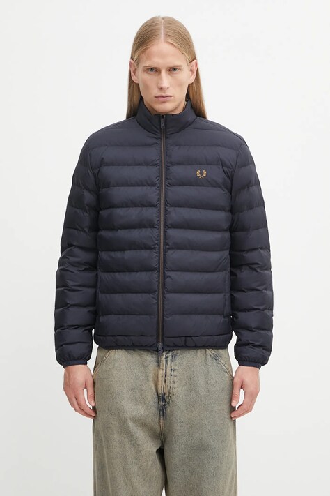 Fred Perry kurtka kolor granatowy zimowa J4564