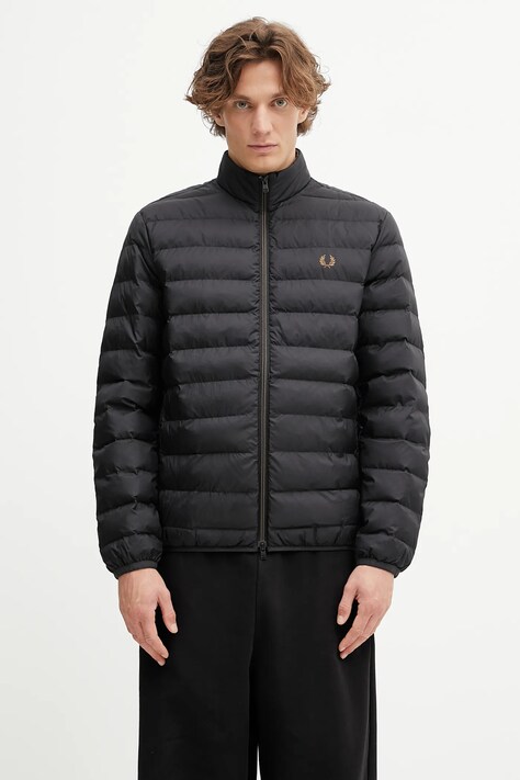 Fred Perry kurtka kolor czarny zimowa J4564