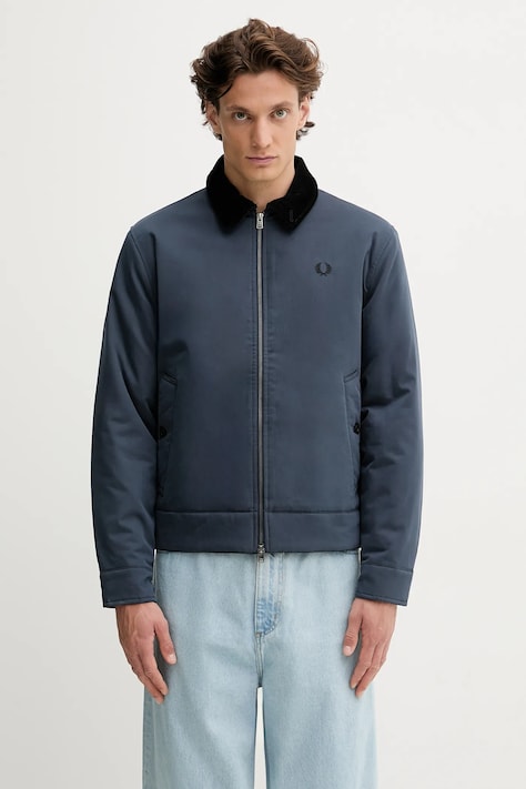 Fred Perry kurtka kolor granatowy przejściowa J8535