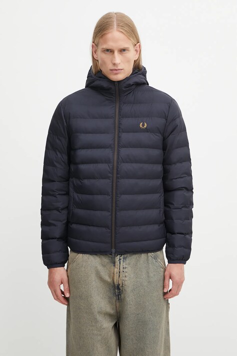 Fred Perry giacca colore blu navy  J8553