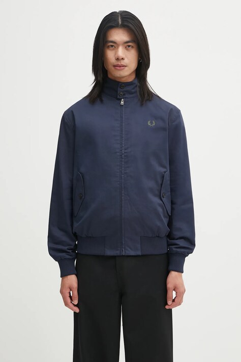Fred Perry kurtka kolor granatowy przejściowa J8568