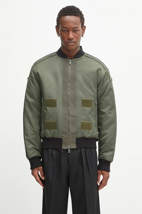 Andersson Bell kurtka bomber Flight Layered Washed Bomber kolor zielony przejściowa awa708m