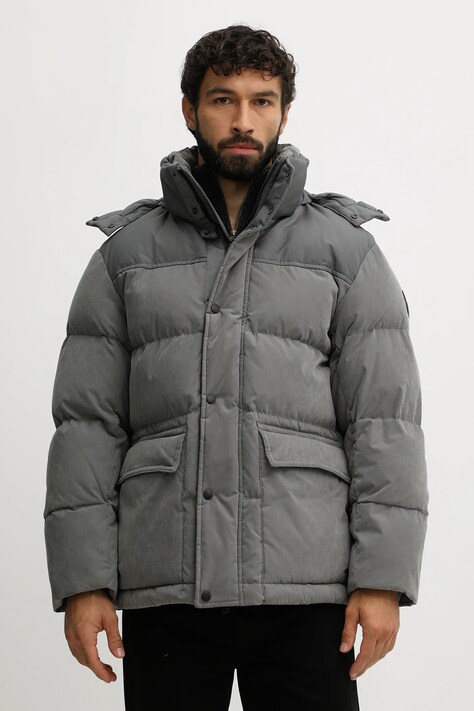 BOSS Orange geacă culoarea gri, de iarnă, 50543609