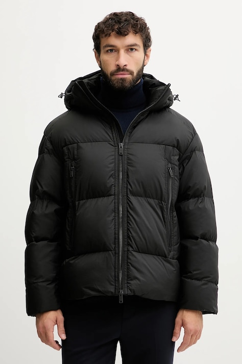 BOSS Orange geacă culoarea negru, de iarnă, 50543618