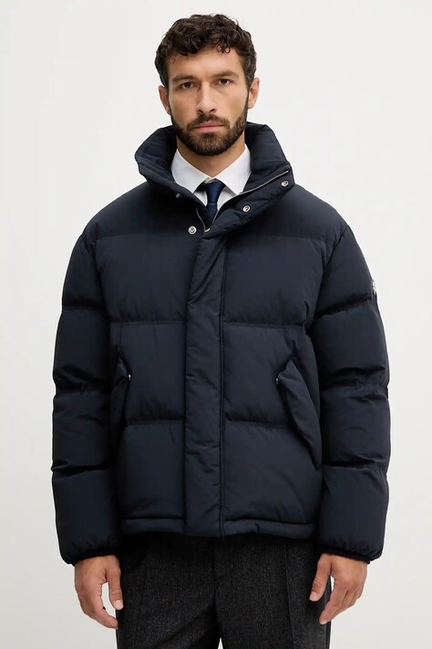 Μπουφάν με επένδυση από πούπουλα BOSS χρώμα: ναυτικό μπλε, 50547933