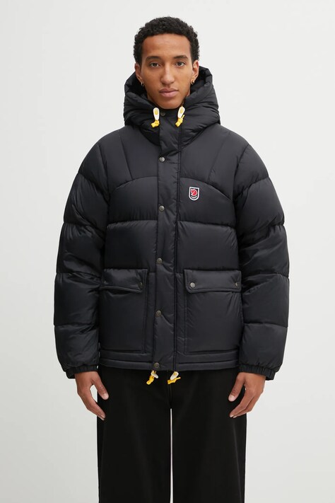 Fjallraven kurtka puchowa Expedition kolor czarny zimowa F84605