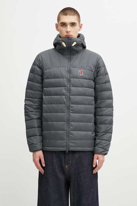 Fjallraven kurtka puchowa Expedition kolor szary zimowa F86121