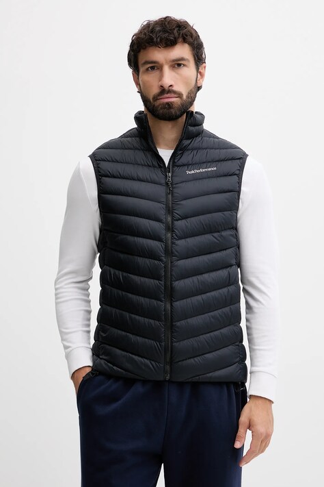 Peak Performance bezrękawnik puchowy Frost kolor czarny przejściowy G80529
