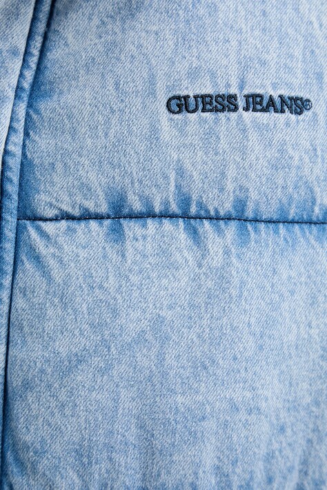 Guess Jeans kurtka kolor niebieski zimowa M5BL0Q D6181
