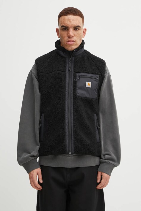 Carhartt WIP bezrękawnik Prentis Vest Liner kolor czarny przejściowy I035698.00EXX