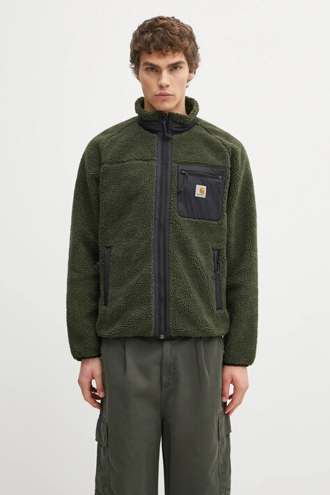 Carhartt WIP bluza polarowa Prentis Liner męska kolor zielony gładka I035696.32YXX