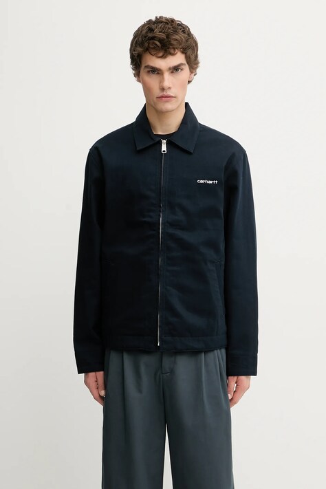 Яке Carhartt WIP Module Script Jacket в тъмносиньо преходен модел I035621.38L01