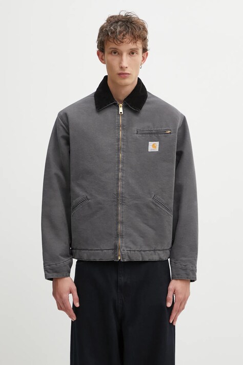 Carhartt WIP kurtka bawełniana OG Detroit Jacket kolor szary zimowa oversize I035614.3CL4O