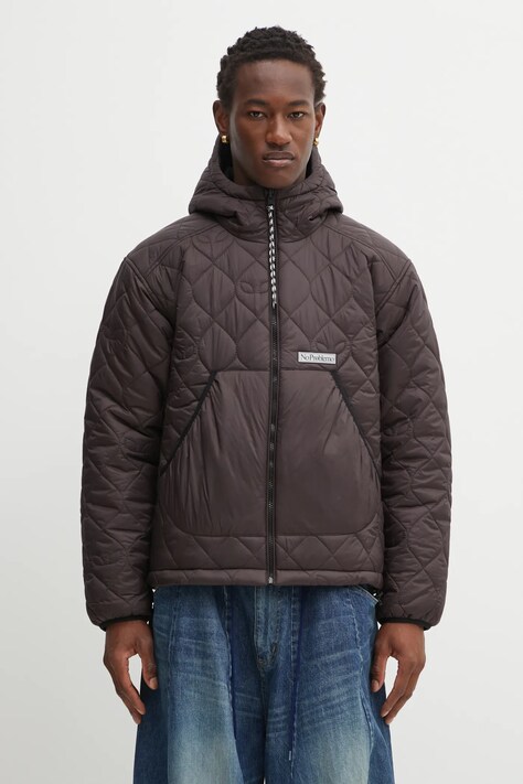 No Problemo kurtka dwustronna Alien-O kolor brązowy zimowa oversize NP7113004
