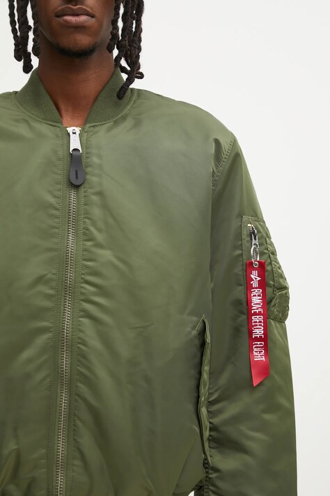 Двостороння куртка-бомбер No Problemo х Alpha Industries No War MA-1 — фото 6