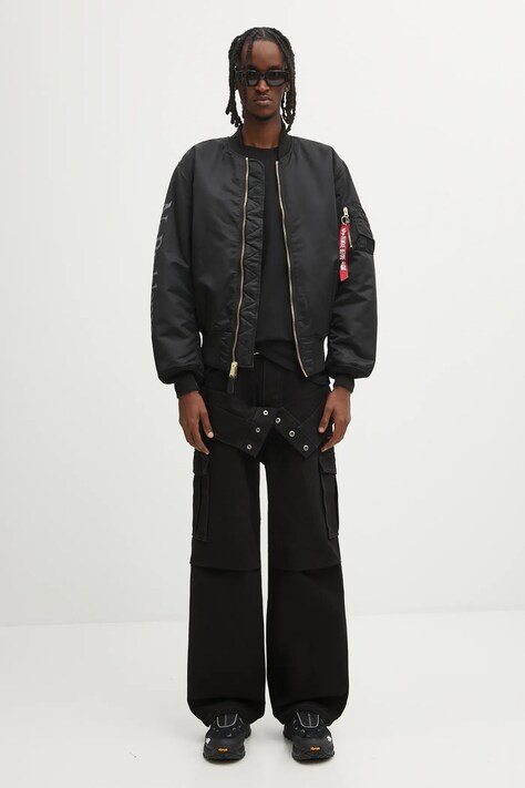Двостороння куртка-бомбер No Problemo x Alpha Industries No War MA-1 — фото 8