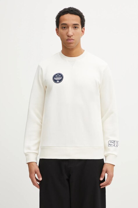 Кофта adidas Originals Spzl Sweat цвет бежевый с принтом KF5736