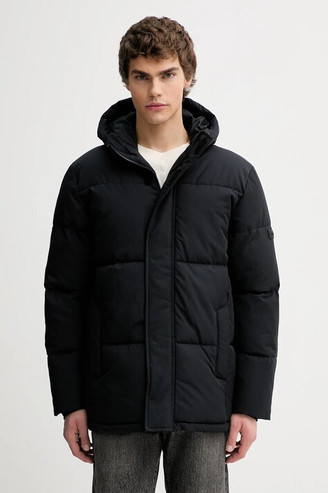 Hollister Co. kurtka kolor czarny zimowa KI332-5072-900