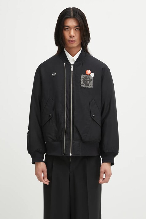 Μπουφάν bomber Undercover Blouson χρώμα: μαύρο, UP2E4203