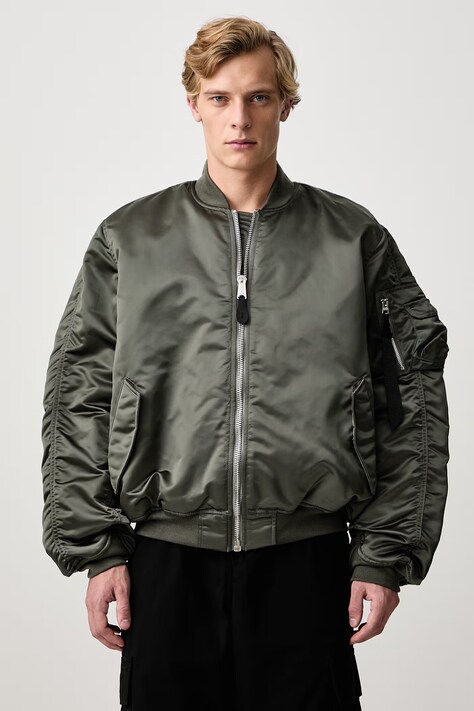 Alpha Industries MA-1 UV куртка-бомбер чоловіча зелена 766027