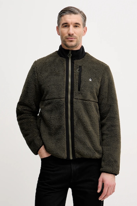 Яке United Colors of Benetton в зелено преходен модел 2LNEUN06Y