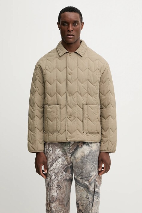 Maison Kitsuné giacca Quilted colore beige  PM02104WW9067