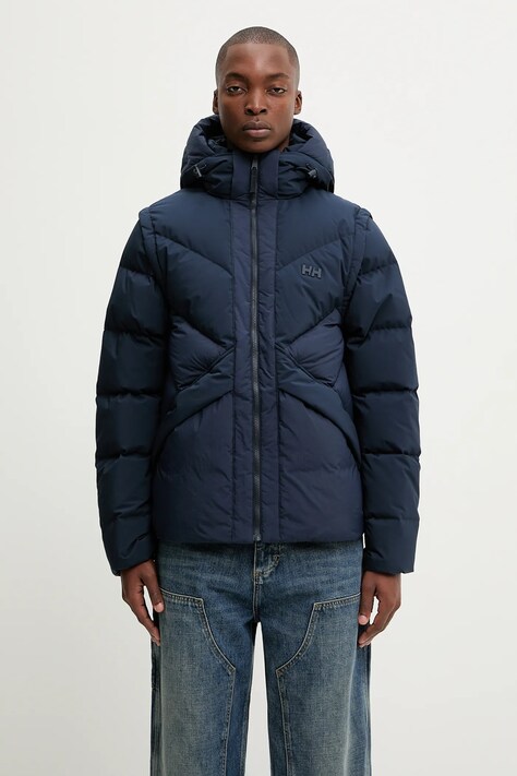 Helly Hansen kurtka VILLAGE MODULAR DOWN JACKET kolor granatowy zimowa 54492