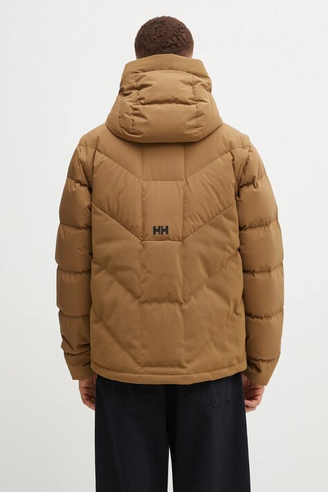 Bunda Helly Hansen VILLAGE MODULAR DOWN JACKET zelená barva, zimní, 54492