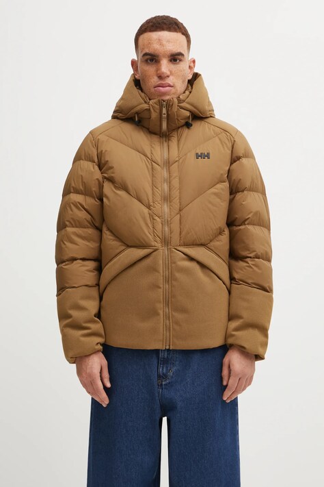 Helly Hansen kurtka puchowa VILLAGE DOWN JACKET kolor zielony przejściowa 54493