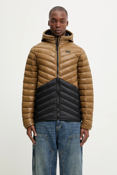 Helly Hansen kurtka puchowa STOWE DOWN JACKET kolor zielony zimowa 54494