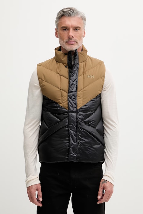 Пухова безрукавка Helly Hansen VILLAGE PUFFY VEST колір зелений зимова 54495