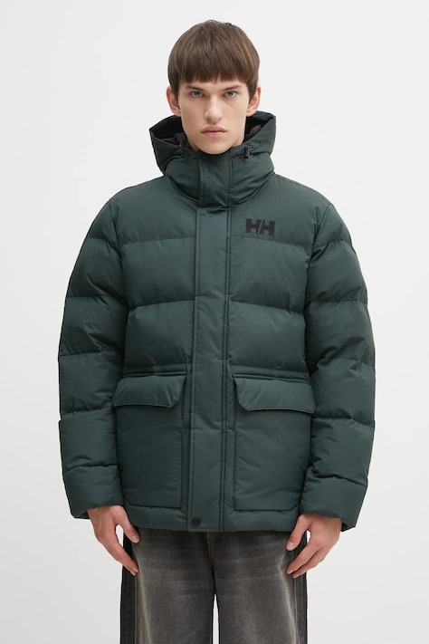 Helly Hansen geacă NORDIC PUFFY JACKET culoarea verde, de iarnă, oversize, 54513