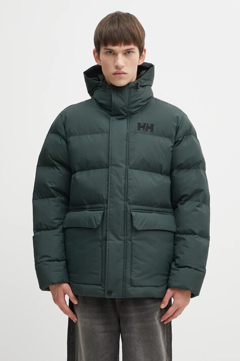 Helly Hansen kurtka NORDIC PUFFY JACKET kolor zielony zimowa oversize 54513