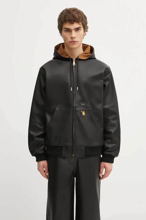 Carhartt WIP kurtka dwustronna 50 Years Anniversary OG Active Jacket Leather kolor czarny I035967.3R0XX