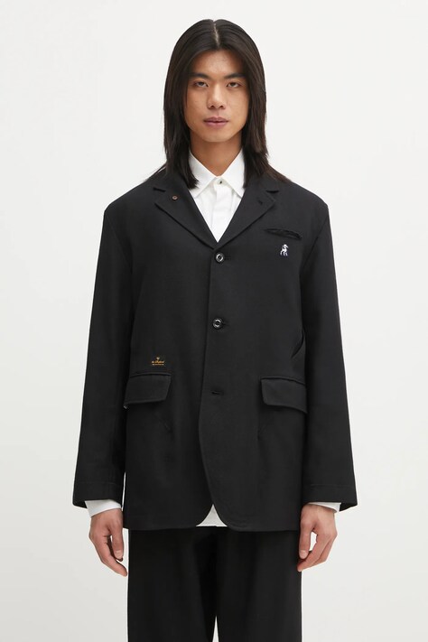 Вълнено сако Undercover в черно US2E4192