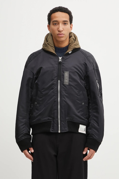 Maison MIHARA YASUHIRO kurtka kolor czarny zimowa oversize A15BL062