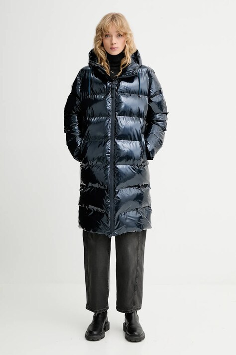 Куртка Rains 15130 Alta Longer Puffer Jacket колір синій зимова 15130