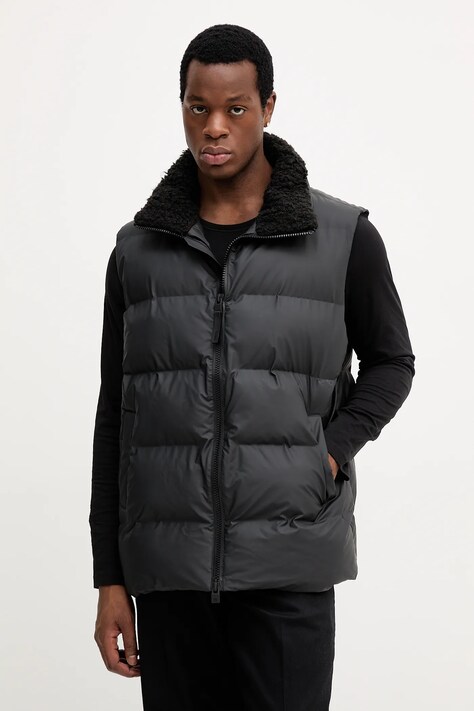 Rains vestă 17220 Alta Vision Puffer Vest culoarea negru, de iarnă, 17220