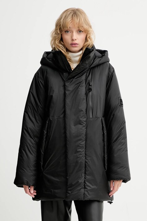 Rains geacă 17240 Torna Insulated Long Jacket culoarea negru, de iarnă, 17240