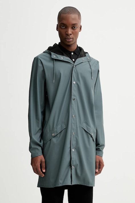 Bunda Rains 12020 Long Jacket modrá barva, přechodná, 12020