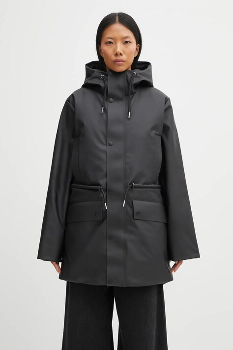 Rains parka Nome String W Parka W3T3 kolor czarny zimowa 21500.01