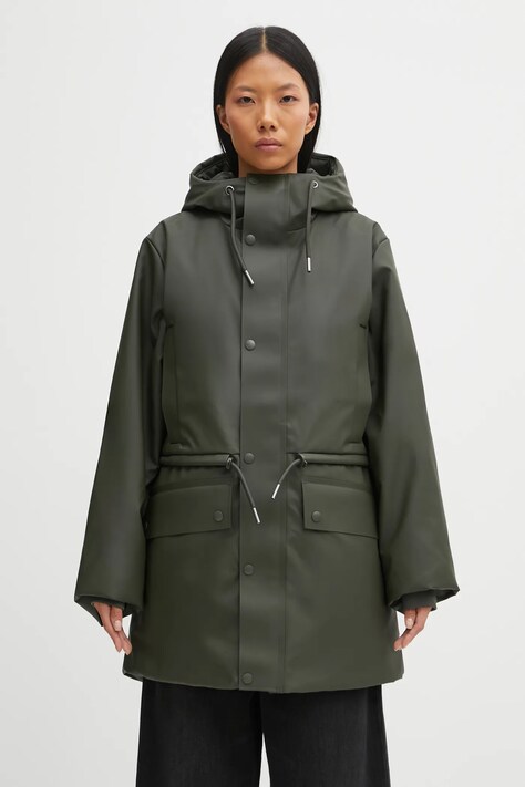 Rains parka Nome String W Parka W3T3 kolor zielony zimowa 21500.03