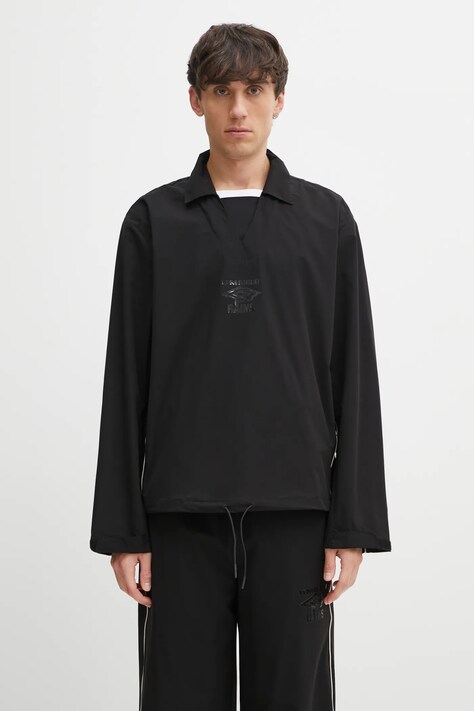 Rains kurtka Rains x Umbro kolor czarny przejściowa oversize 20840.01