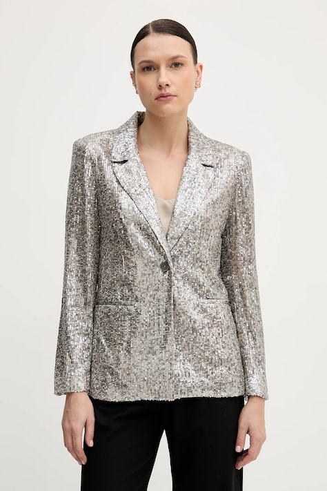 Hoss Intropia marynarka kolor srebrny jednorzędowa 5472054