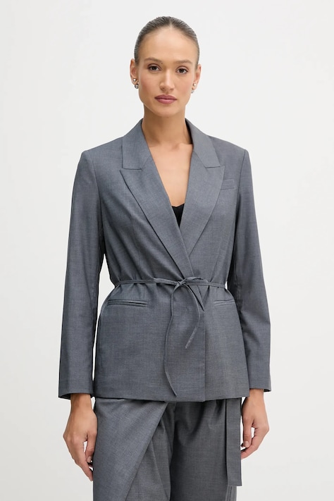 Σακάκι Sisley χρώμα: γκρι, 2K2KLW03C