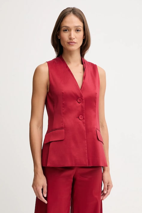 Pedro del Hierro vestă culoarea bordo, un singur rând de nasturi, 7312261