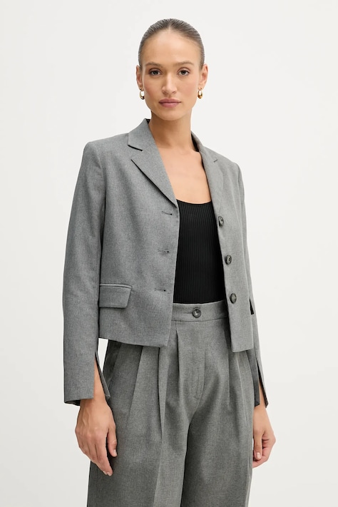 Σακάκι Sisley χρώμα: γκρι, 2V99LW03K