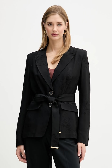 Marciano by Guess marynarka WHITNEY kolor czarny jednorzędowa 5YGN00 7337A